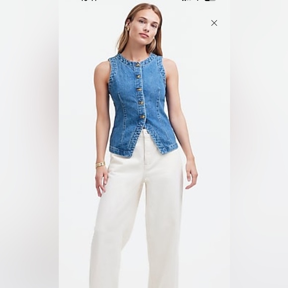 NWT Madewell Crewneck Vest - Picture 2 of 12